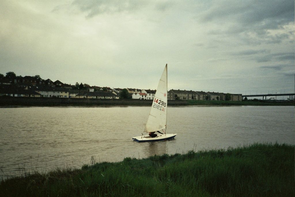 Sailing on the river in 2006
